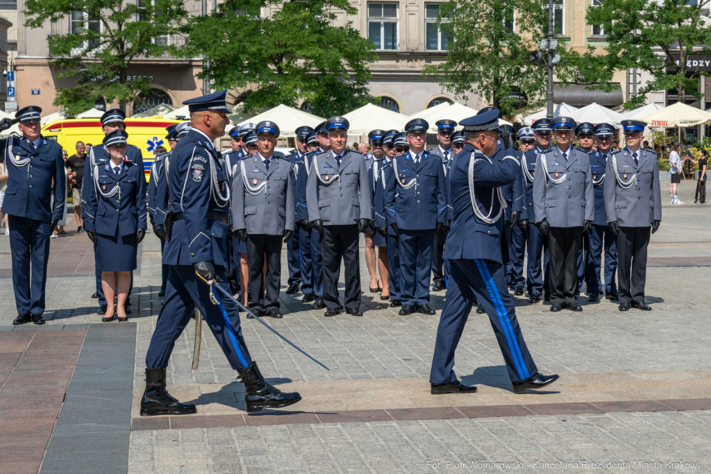 policja, święto, Rynek Główny, Kraków, Miszalski, Honoris Gratia, 2025, Fryczek  Autor: P. Wojnarowski