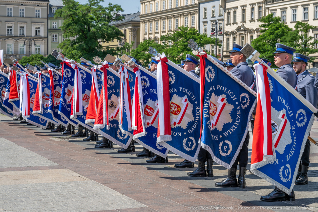 policja, święto, Rynek Główny, Kraków, Miszalski, Honoris Gratia, 2025, Fryczek  Autor: P. Wojnarowski