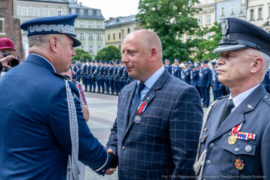 policja, święto, Rynek Główny, Kraków, Miszalski, Honoris Gratia, 2025, Fryczek