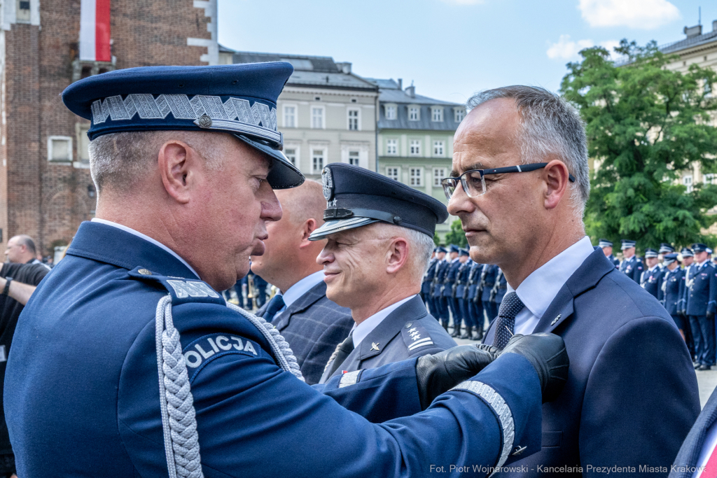policja, święto, Rynek Główny, Kraków, Miszalski, Honoris Gratia, 2025, Fryczek  Autor: P. Wojnarowski