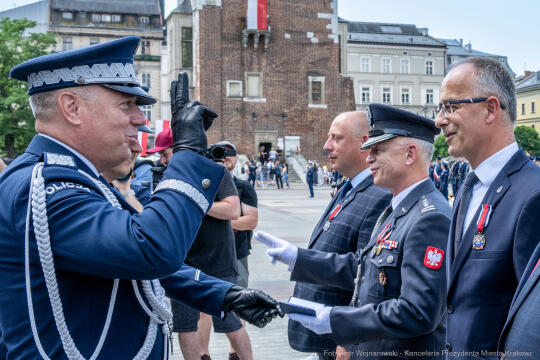 policja, święto, Rynek Główny, Kraków, Miszalski, Honoris Gratia, 2025, Fryczek