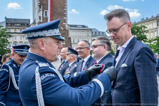 policja, święto, Rynek Główny, Kraków, Miszalski, Honoris Gratia, 2025, Fryczek