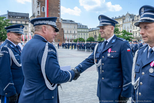 policja, święto, Rynek Główny, Kraków, Miszalski, Honoris Gratia, 2025, Fryczek