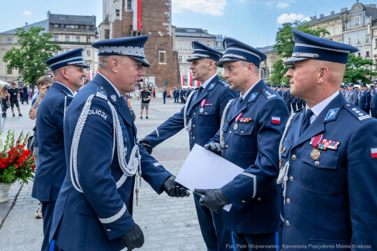 policja, święto, Rynek Główny, Kraków, Miszalski, Honoris Gratia, 2025, Fryczek