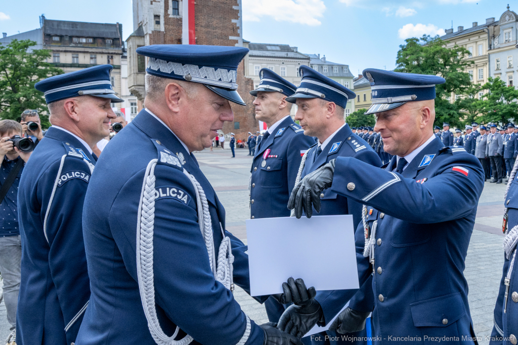 policja, święto, Rynek Główny, Kraków, Miszalski, Honoris Gratia, 2025, Fryczek  Autor: P. Wojnarowski