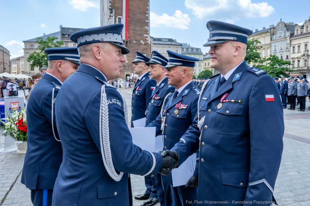 policja, święto, Rynek Główny, Kraków, Miszalski, Honoris Gratia, 2025, Fryczek  Autor: P. Wojnarowski