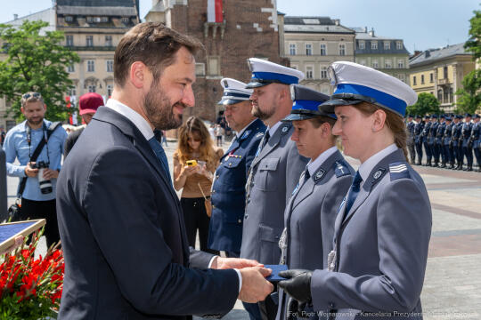 policja, święto, Rynek Główny, Kraków, Miszalski, Honoris Gratia, 2025, Fryczek