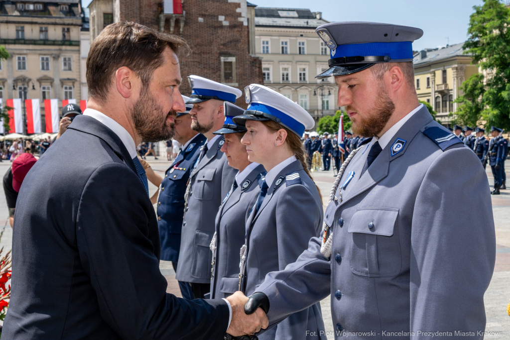 policja, święto, Rynek Główny, Kraków, Miszalski, Honoris Gratia, 2025, Fryczek  Autor: P. Wojnarowski