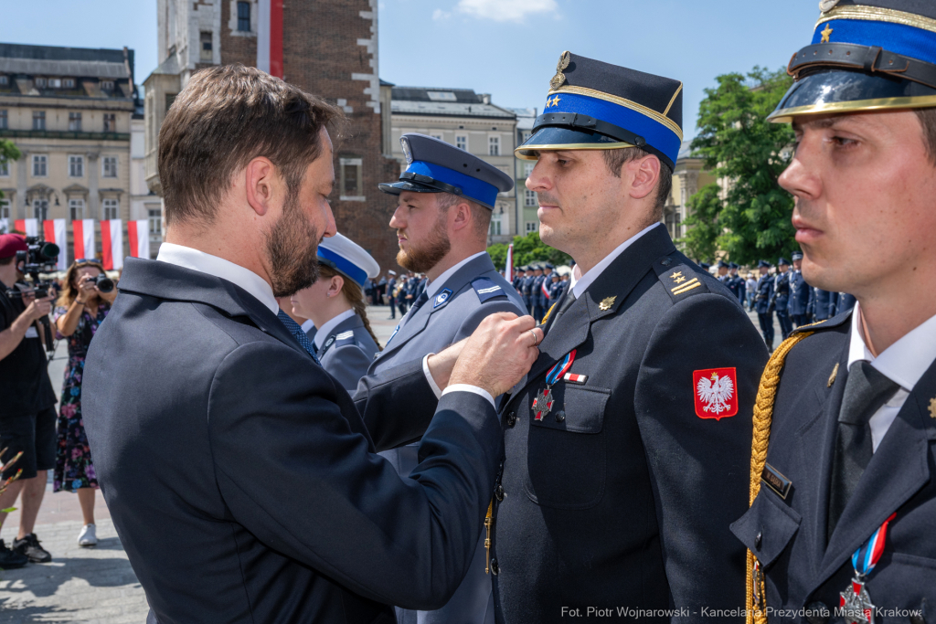 policja, święto, Rynek Główny, Kraków, Miszalski, Honoris Gratia, 2025, Fryczek  Autor: P. Wojnarowski