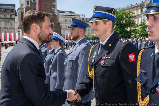 policja, święto, Rynek Główny, Kraków, Miszalski, Honoris Gratia, 2025, Fryczek