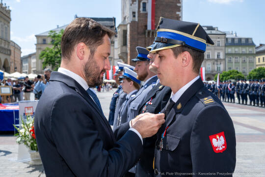 policja, święto, Rynek Główny, Kraków, Miszalski, Honoris Gratia, 2025, Fryczek