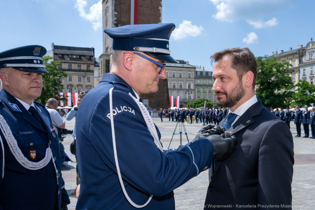 policja, święto, Rynek Główny, Kraków, Miszalski, Honoris Gratia, 2025, Fryczek  Autor: P. Wojnarowski