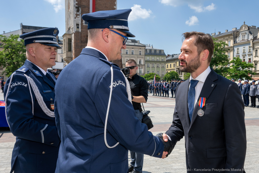 policja, święto, Rynek Główny, Kraków, Miszalski, Honoris Gratia, 2025, Fryczek  Autor: P. Wojnarowski
