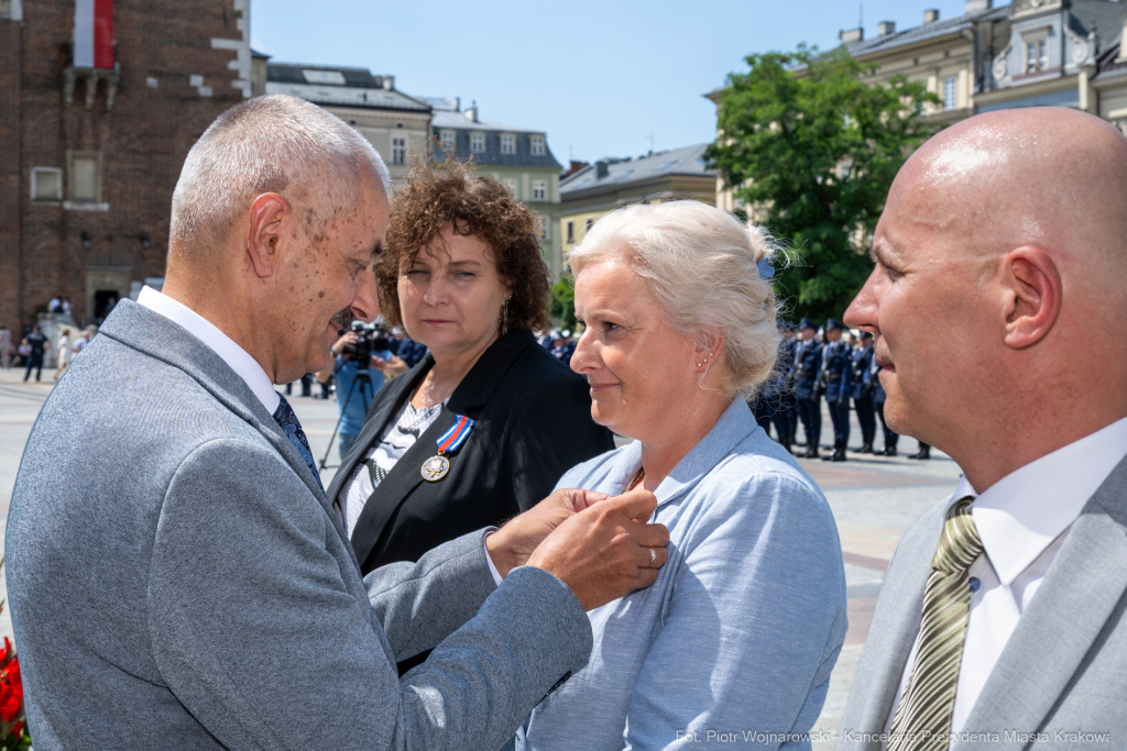 policja, święto, Rynek Główny, Kraków, Miszalski, Honoris Gratia, 2025, Fryczek  Autor: P. Wojnarowski