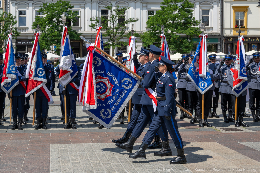policja, święto, Rynek Główny, Kraków, Miszalski, Honoris Gratia, 2025, Fryczek  Autor: P. Wojnarowski