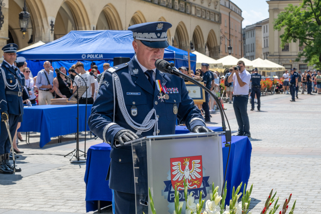 policja, święto, Rynek Główny, Kraków, Miszalski, Honoris Gratia, 2025, Fryczek  Autor: P. Wojnarowski