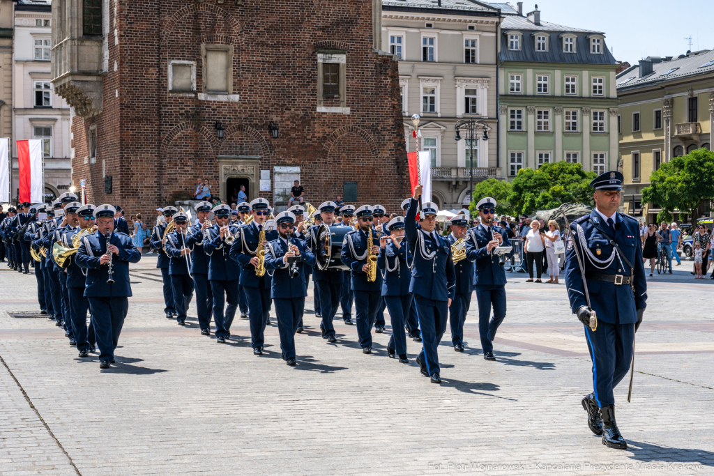 policja, święto, Rynek Główny, Kraków, Miszalski, Honoris Gratia, 2025, Fryczek  Autor: P. Wojnarowski