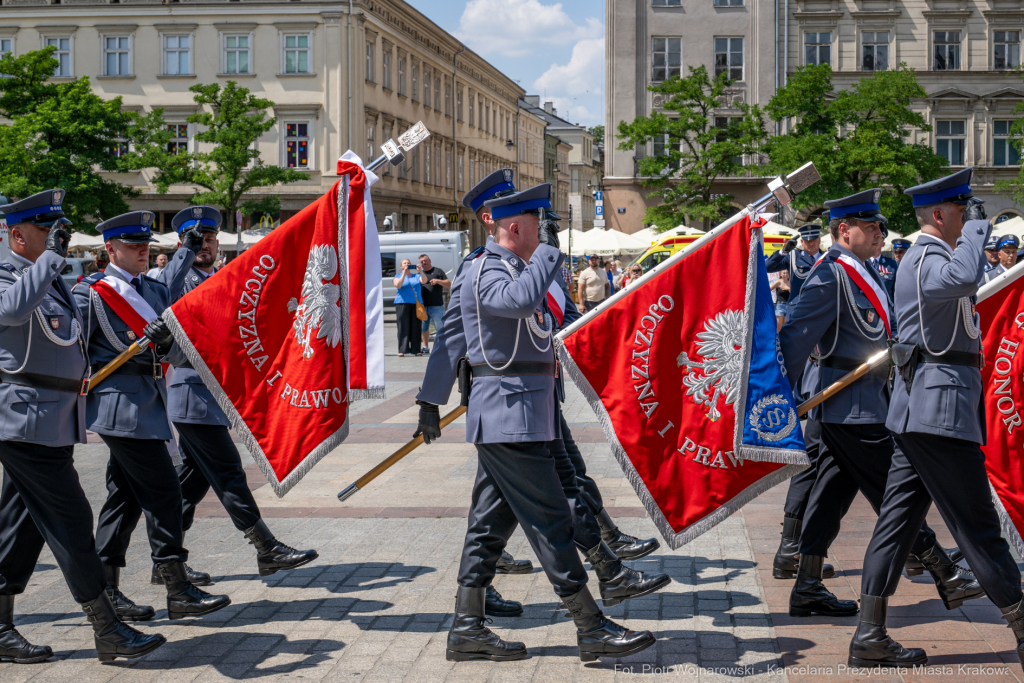 policja, święto, Rynek Główny, Kraków, Miszalski, Honoris Gratia, 2025, Fryczek  Autor: P. Wojnarowski