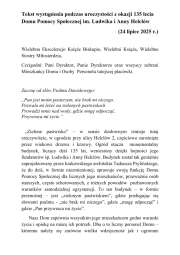 Jubileuszowy Odpust św. Anny w Domu Pomocy Społecznej im. Ludwika i Anny Helclów w Krakowie.