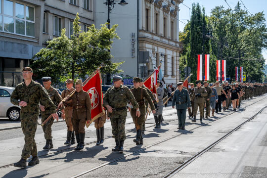 PW_544_042_fot. Piotr Wojnarowski.jpg-Kadrówka, marsz, Pierwsza Kadrowa, Piłsudski, Fryczek