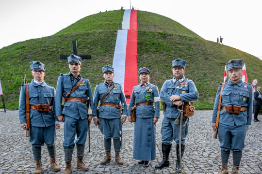 Capstrzyk, Kadrówka, marsz, Pierwsza Kadrowa, Piłsudski, kopiec