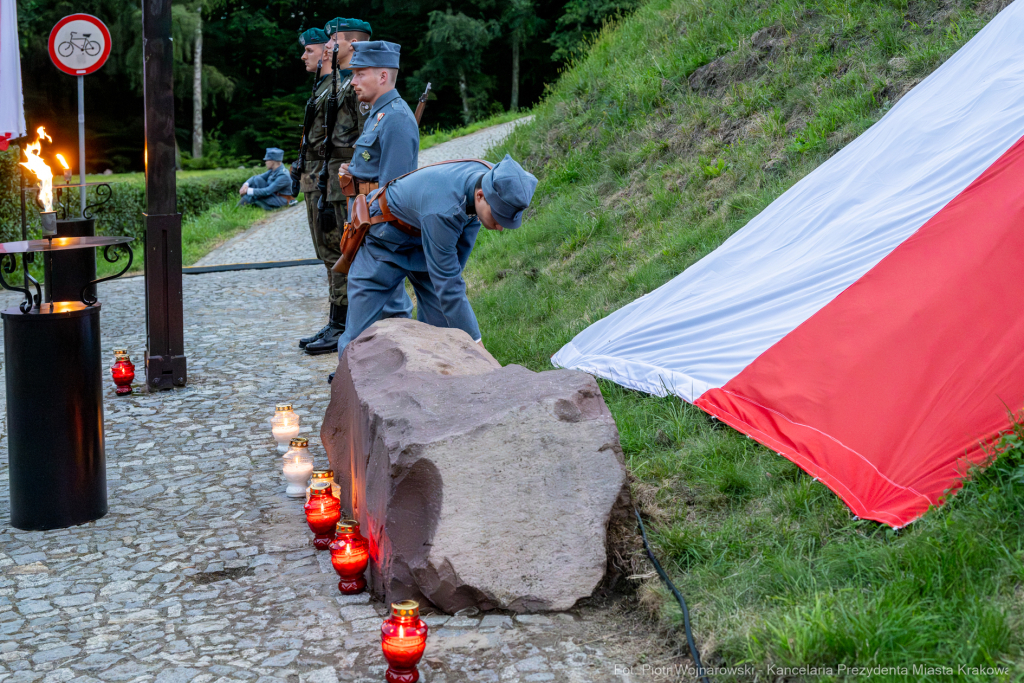 Capstrzyk, Kadrówka, marsz, Pierwsza Kadrowa, Piłsudski, kopiec  Autor: P. Wojnarowski