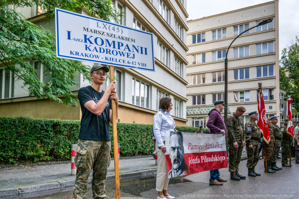 Capstrzyk, Kadrówka, marsz, Pierwsza Kadrowa, Piłsudski, Oleandry, Fryczek  Autor: P. Wojnarowski