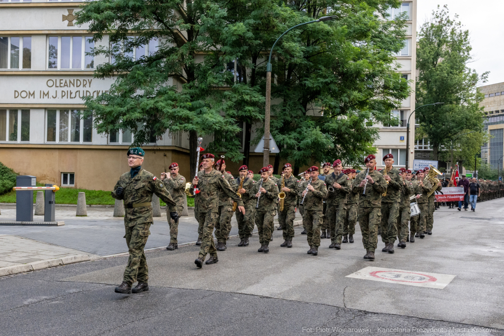 Capstrzyk, Kadrówka, marsz, Pierwsza Kadrowa, Piłsudski, Oleandry, Fryczek  Autor: P. Wojnarowski
