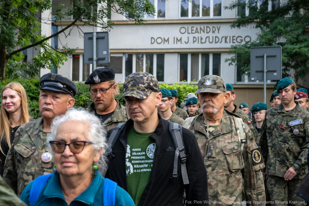 Capstrzyk, Kadrówka, marsz, Pierwsza Kadrowa, Piłsudski, Oleandry, Fryczek  Autor: P. Wojnarowski