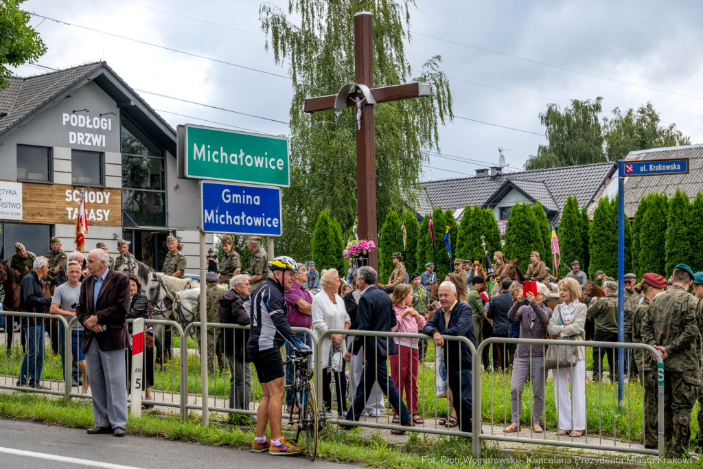 Kadrówka, marsz, Pierwsza Kadrowa, Piłsudski, Michałowice, Fryczek  Autor: P. Wojnarowski