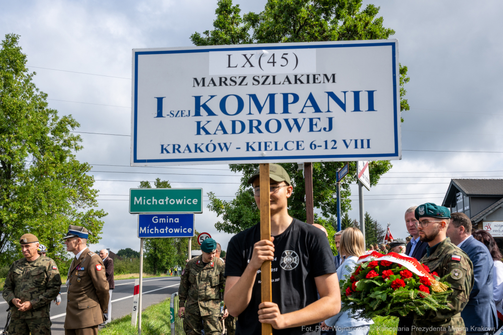 Kadrówka, marsz, Pierwsza Kadrowa, Piłsudski, Michałowice, Fryczek  Autor: P. Wojnarowski