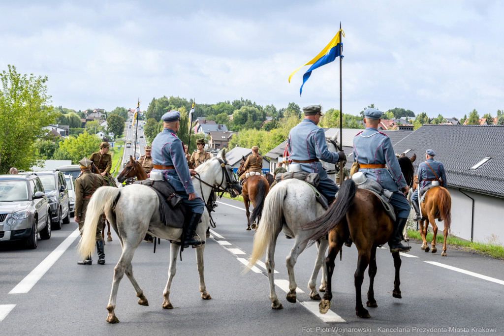 Kadrówka, marsz, Pierwsza Kadrowa, Piłsudski, Michałowice, Fryczek  Autor: P. Wojnarowski
