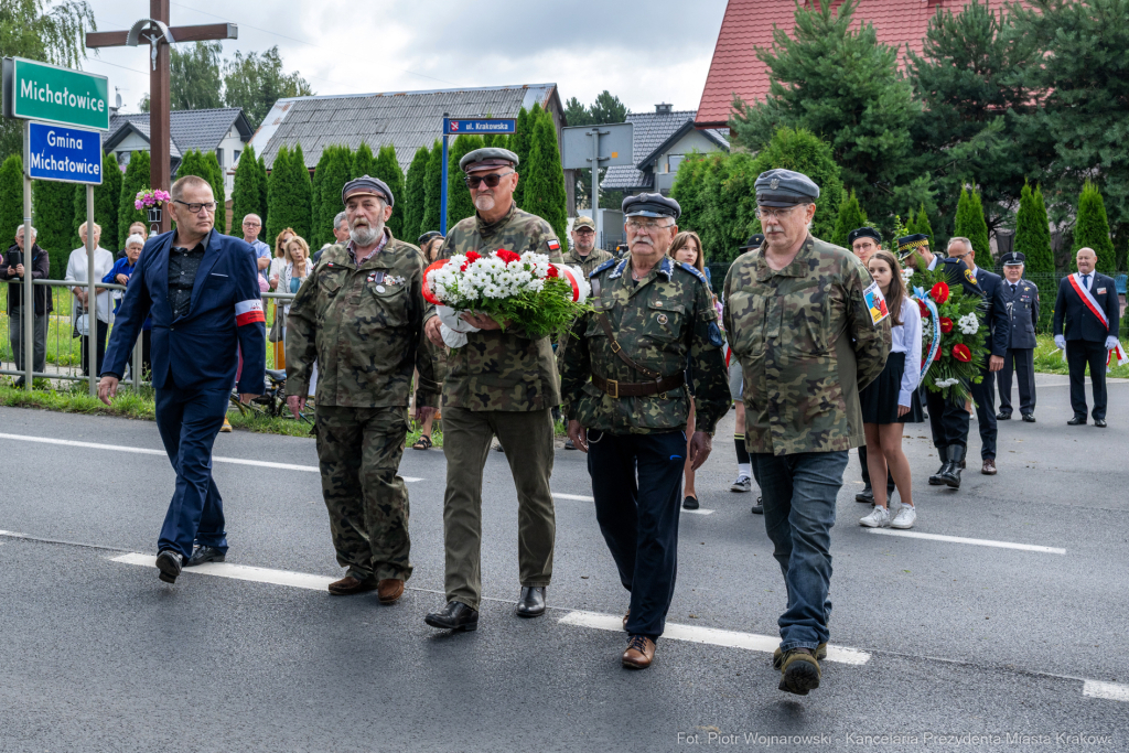Kadrówka, marsz, Pierwsza Kadrowa, Piłsudski, Michałowice, Fryczek  Autor: P. Wojnarowski