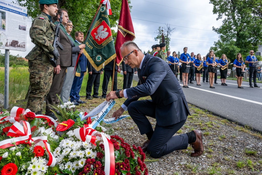 Kadrówka, marsz, Pierwsza Kadrowa, Piłsudski, Michałowice, Fryczek  Autor: P. Wojnarowski