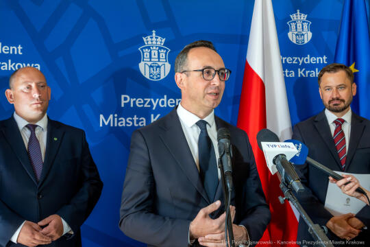 umowa, podpisanie, ITS, Miszalski, Klimaczak, Klęczar, Lech, transport, inteligentne systemy, Kraków