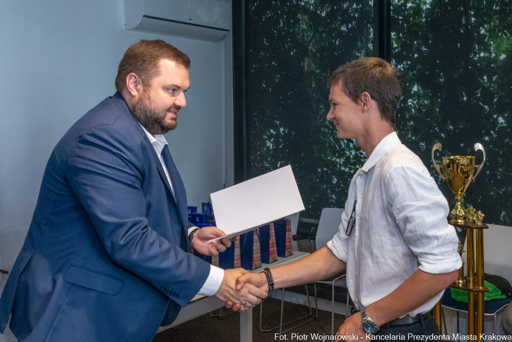 Sęk, karate, Krakowska Akademia Sportu, medaliści, spotkanie  Autor: P. Wojnarowski