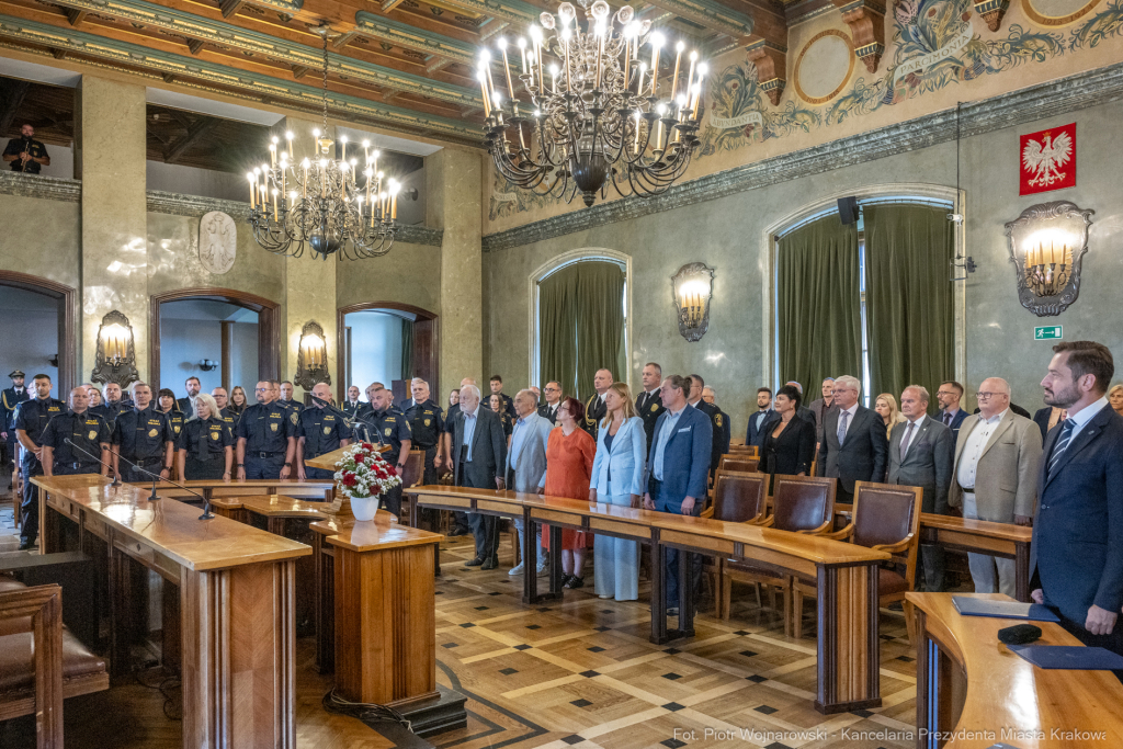 Straż Miejska, święto, Miszalski, Śmiałek, Ulman, odznaczenia, medale  Autor: P. Wojnarowski