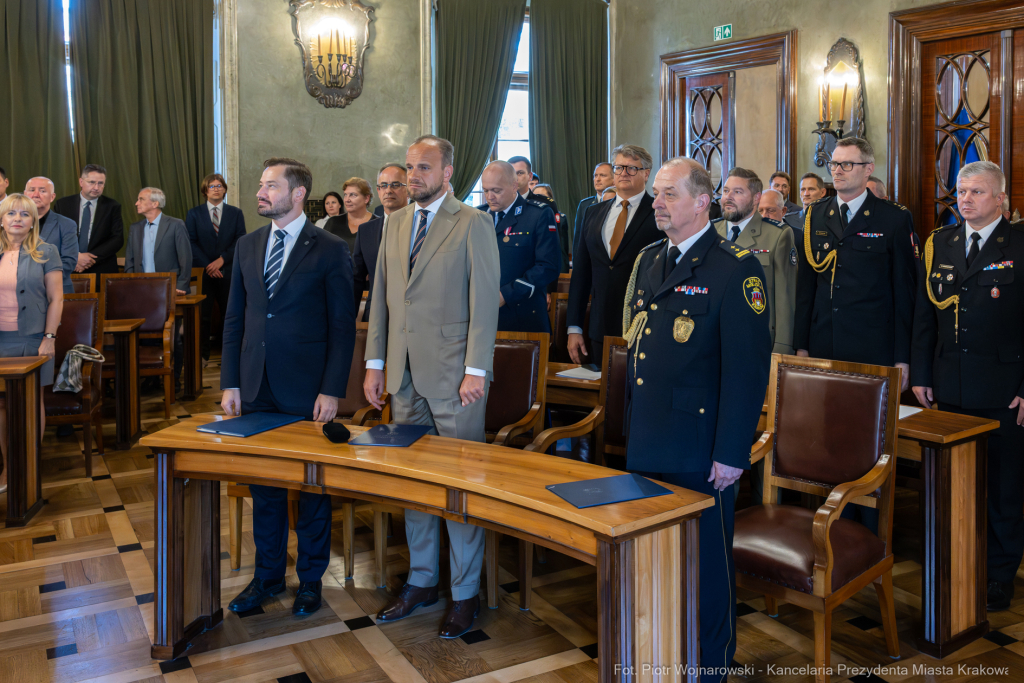 Straż Miejska, święto, Miszalski, Śmiałek, Ulman, odznaczenia, medale  Autor: P. Wojnarowski