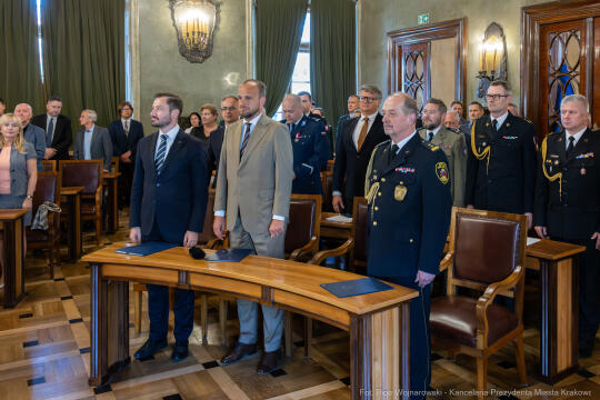 Straż Miejska, święto, Miszalski, Śmiałek, Ulman, odznaczenia, medale