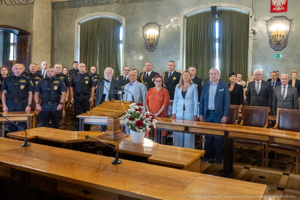 Straż Miejska, święto, Miszalski, Śmiałek, Ulman, odznaczenia, medale  Autor: P. Wojnarowski