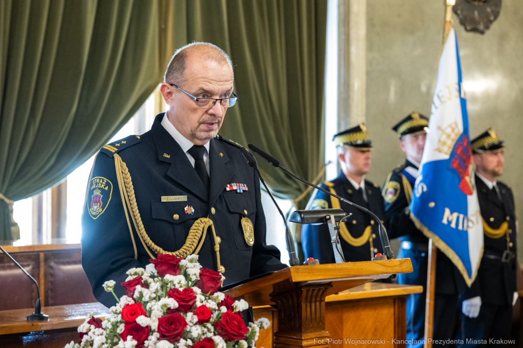 Straż Miejska, święto, Miszalski, Śmiałek, Ulman, odznaczenia, medale  Autor: P. Wojnarowski