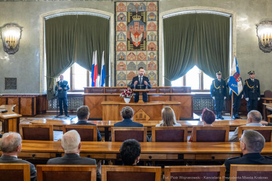 Straż Miejska, święto, Miszalski, Śmiałek, Ulman, odznaczenia, medale