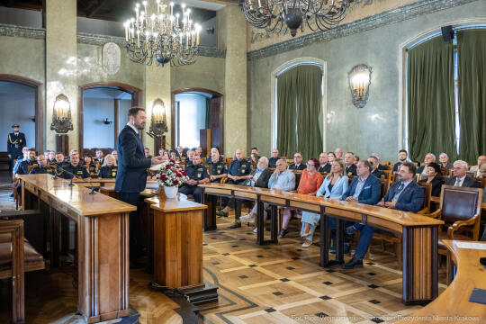 Straż Miejska, święto, Miszalski, Śmiałek, Ulman, odznaczenia, medale