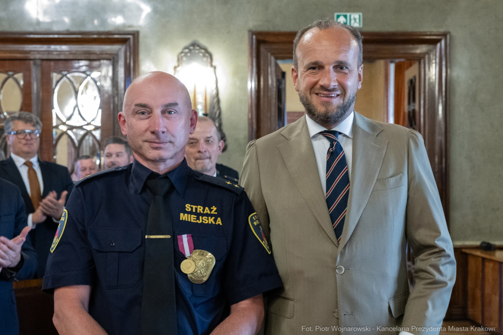 Straż Miejska, święto, Miszalski, Śmiałek, Ulman, odznaczenia, medale  Autor: P. Wojnarowski