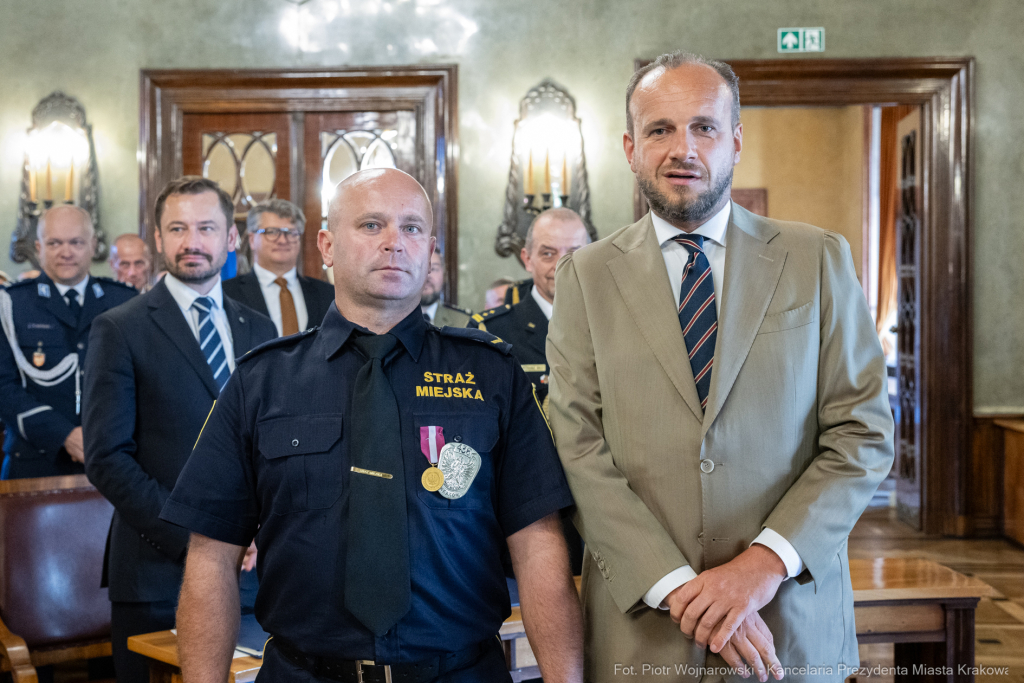 Straż Miejska, święto, Miszalski, Śmiałek, Ulman, odznaczenia, medale  Autor: P. Wojnarowski