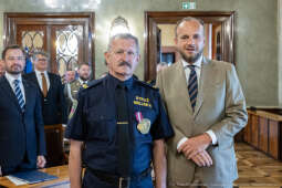 Straż Miejska, święto, Miszalski, Śmiałek, Ulman, odznaczenia, medale