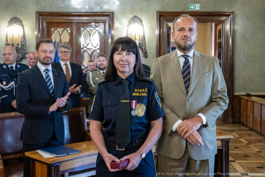 Straż Miejska, święto, Miszalski, Śmiałek, Ulman, odznaczenia, medale