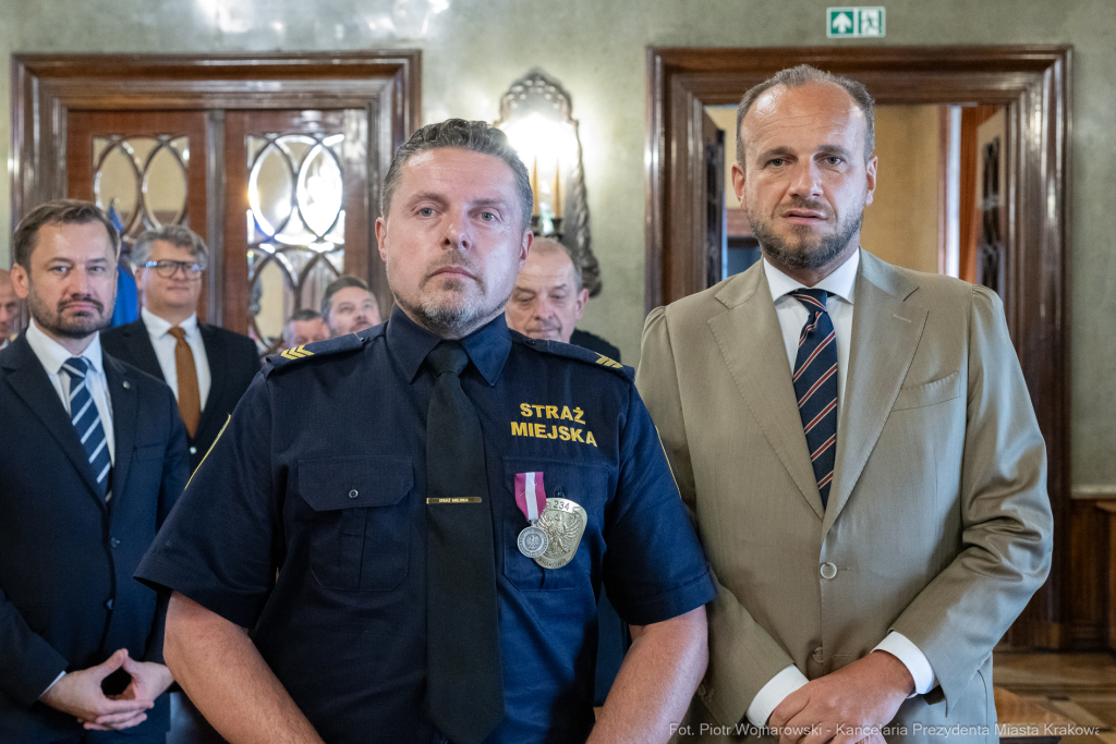 Straż Miejska, święto, Miszalski, Śmiałek, Ulman, odznaczenia, medale  Autor: P. Wojnarowski