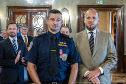 Straż Miejska, święto, Miszalski, Śmiałek, Ulman, odznaczenia, medale