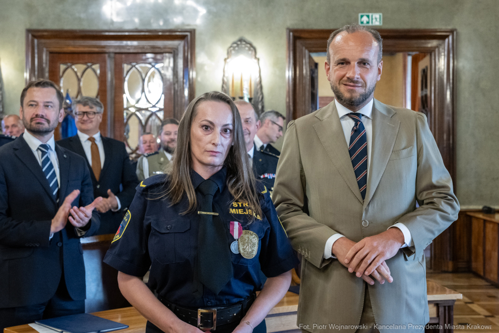 Straż Miejska, święto, Miszalski, Śmiałek, Ulman, odznaczenia, medale  Autor: P. Wojnarowski